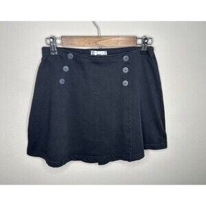 Vintage Betty Blue Sailor Japanes Style Double Button Mini Skort Skirt Fits Med
